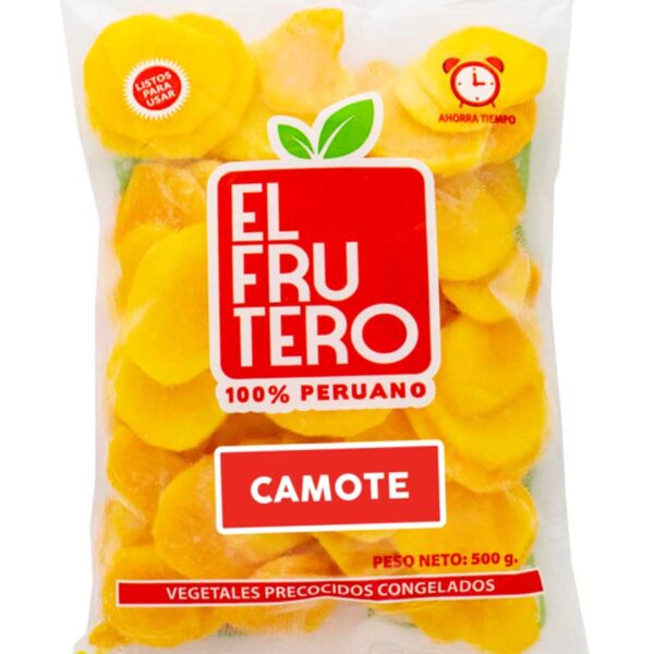 CAMOTE EN RODAJAS PRECOCIDO CONGELADO X500 G