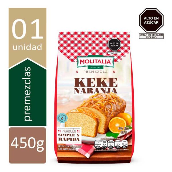 KEKE NARANJA MOLITALIA X450GR