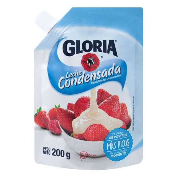 LECHE CONDENSADA GLORIA SOBRE X200g