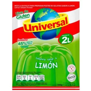 GELATINA UNIVERSAL LIMON X 150 GR