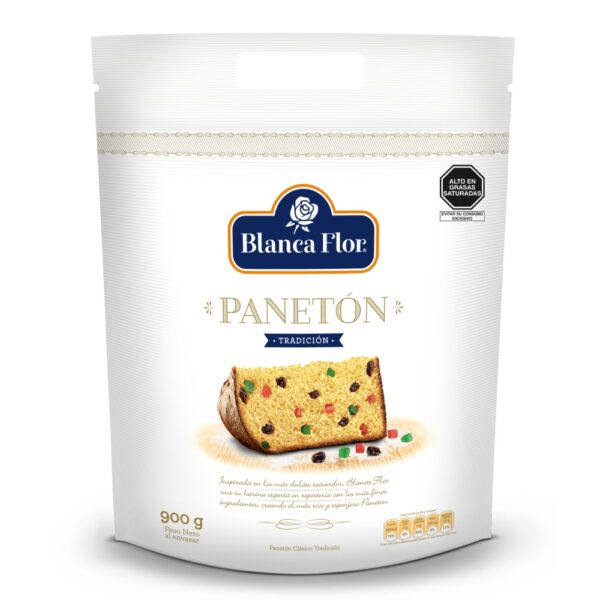 PANETON BLANCA FLOR BOLSA X 900 GR