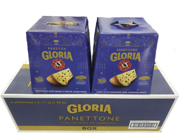 PANETON GLORIA CAJA X 6 UND X 900 GR