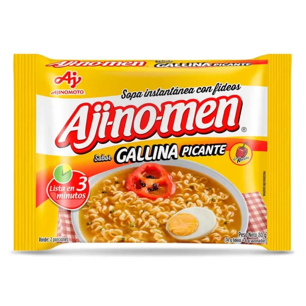 SOPA INSTANTANEA AJINOMEN GALLINA PICANTE X 86 GR