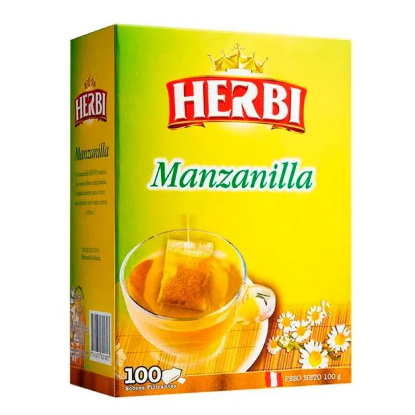TE FILTRANTE DE MANZANILLA HERBI X 100 UND