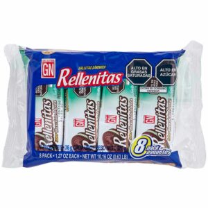 GALLETA GN RELLENITAS CHOCO & MENTA X 8 UND