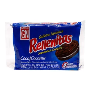 GALLETA GN RELLENITAS COCO X 8 UND