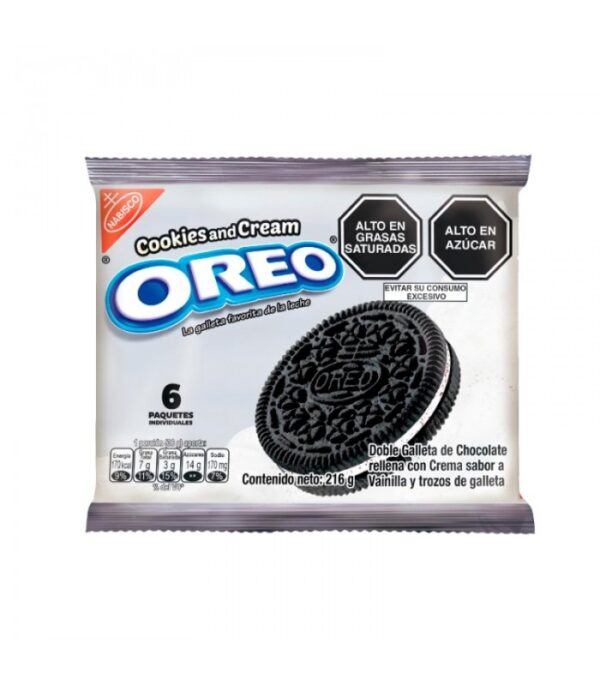GALLETA OREO COOKIES & CREAM X 6 UND
