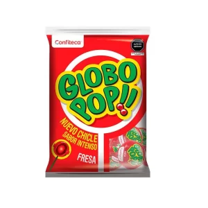 CHUPETIN GLOBO POP FRESA X 24 UND