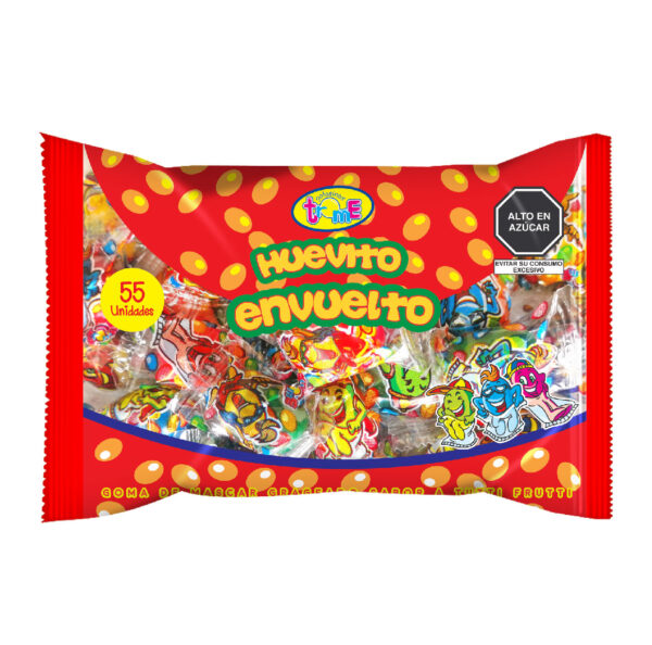 HUEVITO TROME BOLSA CON ENVOLTURA X 55 UND