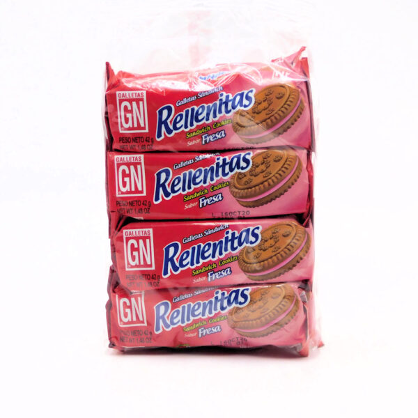 GALLETA RELLENITAS FRESA X 8 UND